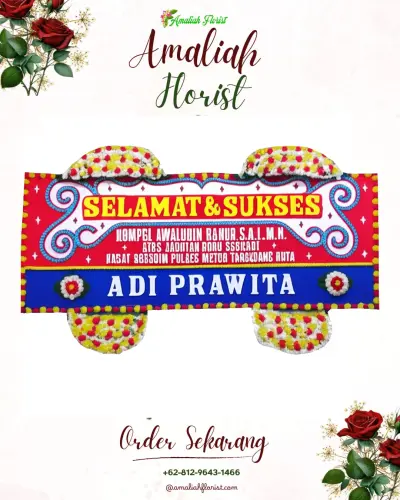 Karangan Bunga Ucapan Selamat di Pasarean